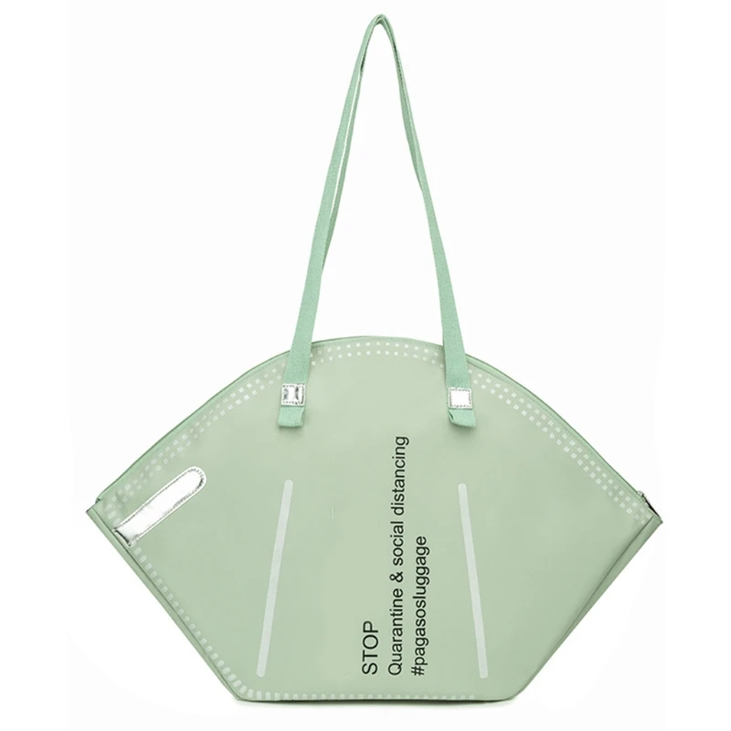 

Fashion Women Large Mask Shopping Tote Bag Casual Daily Shoulder Handbag Home Storage Grocery Bags