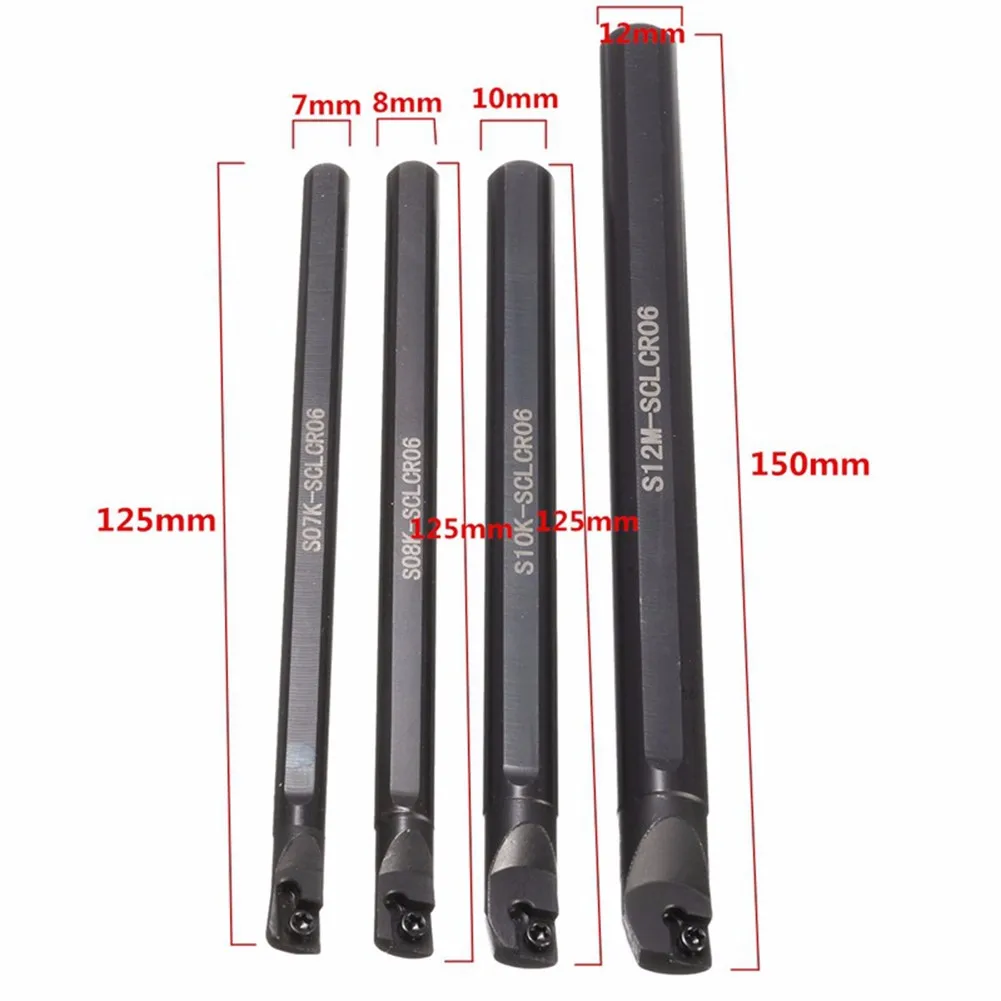 

10 Boring Bar 10x CCMT0602 Inserts Wrench 12mm Lathe Boring Bar SCLCR06