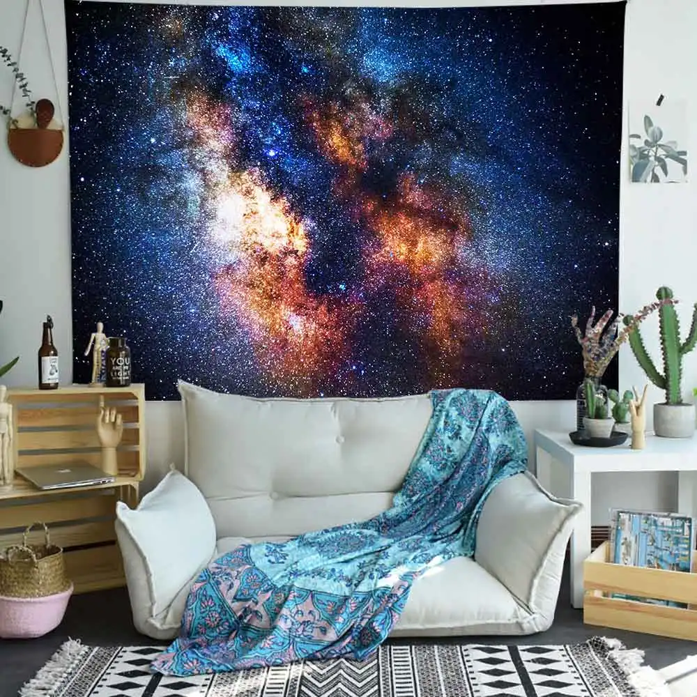 Симсант психоделический Звездный гобелен с изображением неба цветок лотоса