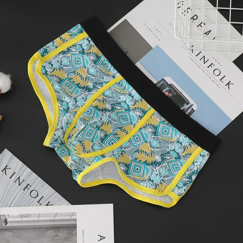 

Hot Sell Men's Underwear Cartoon Printing Fashion Cotton Comfortable High-Quality Breathable Male Underpants Boxers Shorts
