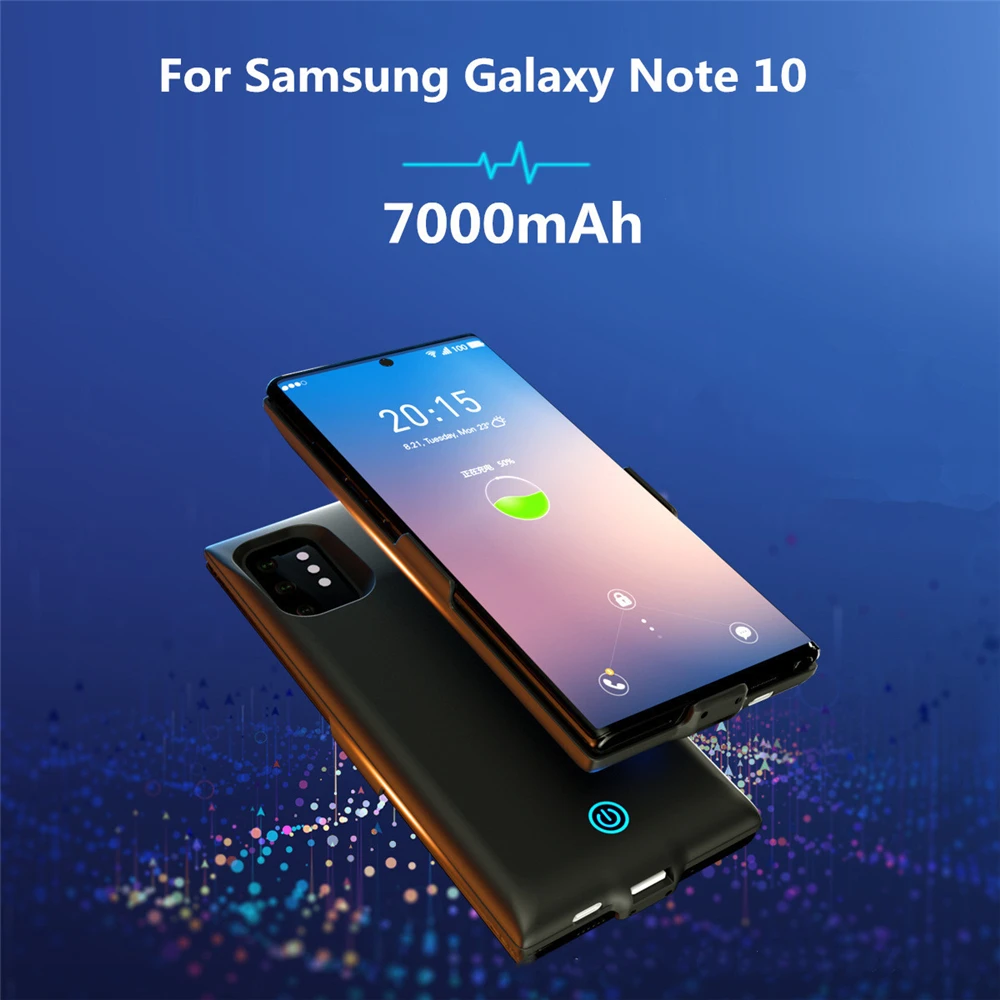 KQJYS 7000 мАч Внешний аккумулятор для samsung Galaxy Note 10 Plus чехол для зарядки для samsung Note 10 ультра тонкий чехол для батареи