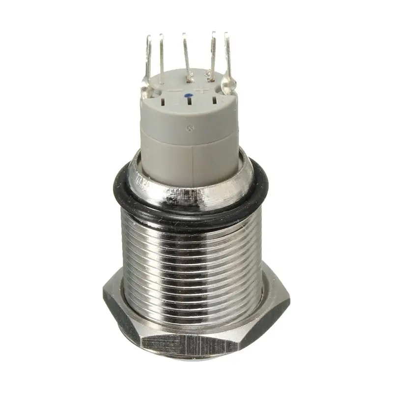 12 В 16 мм автомобильная светодиодная лампа мгновенный сигнал Кнопка