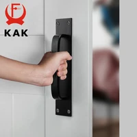 kak fashion black cabinet handles aluminum alloy kitchen door handles cupboard pulls drawer knobs furniture room door hardware