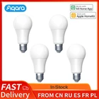 Светодиодная лампа XIAOMI Aqara, 9 Вт, E27, 2700K-6500K, лм, умная Белая светодиодная лампа, лампа для работы с комплектами для дома и приложением MI Home
