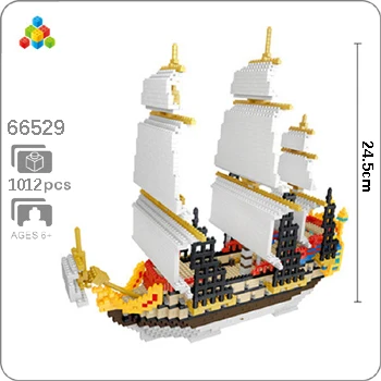 Sailing Ship YZ Titanic Caribbean пиратский парусник с черным жемчугом корабль лодка 3D модель DIY мини-строительство алмаз маленькие блоки кирпичи игрушка без коробки - Цвет: Sailing Ship