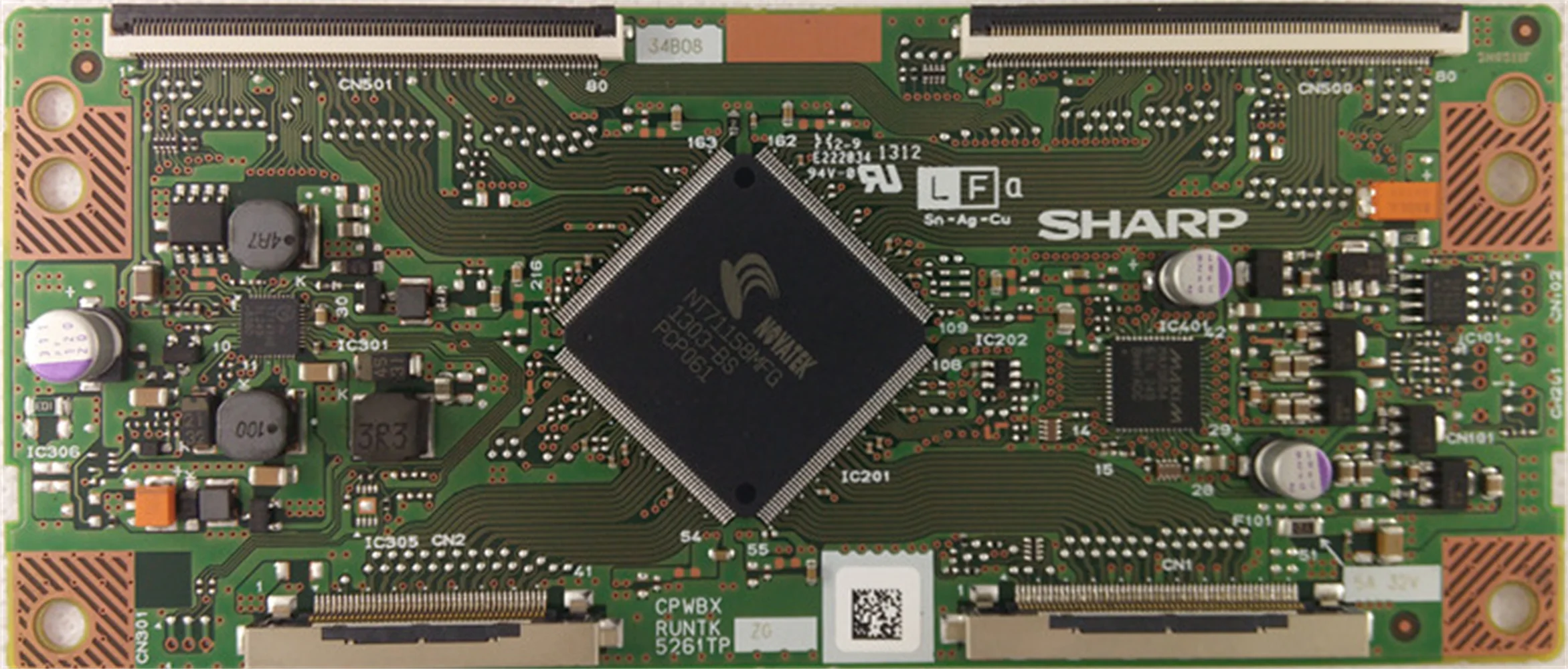 5261TP ZA CPWBX RUNTK 5261TPZA T-CON Board Original Logic TCON 100% Tested Before Shipping | Circuits