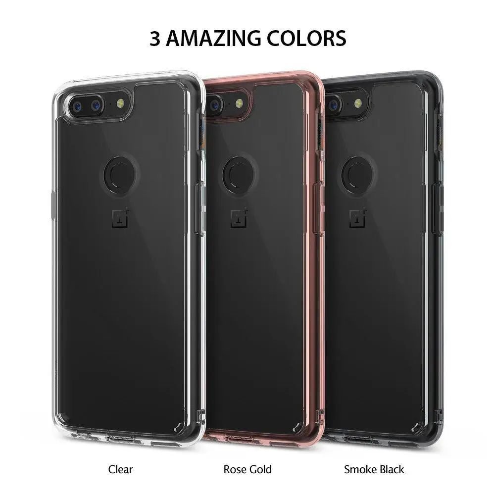 Оригинальный Ringke Fusion чехол для телефона Oneplus 5T Прозрачный задний бампер из
