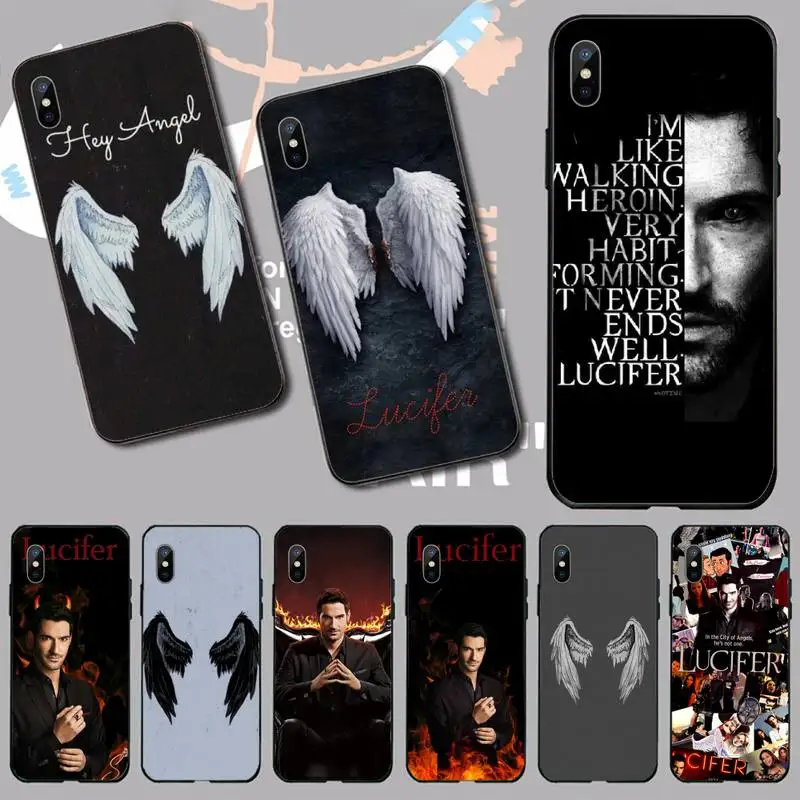 

American TV Degenerate angel Lucifer1 Phone Case for iPhone 11 12 13 pro XS MAX 8 7 6 6S Plus X 5S SE 2020 XR mini