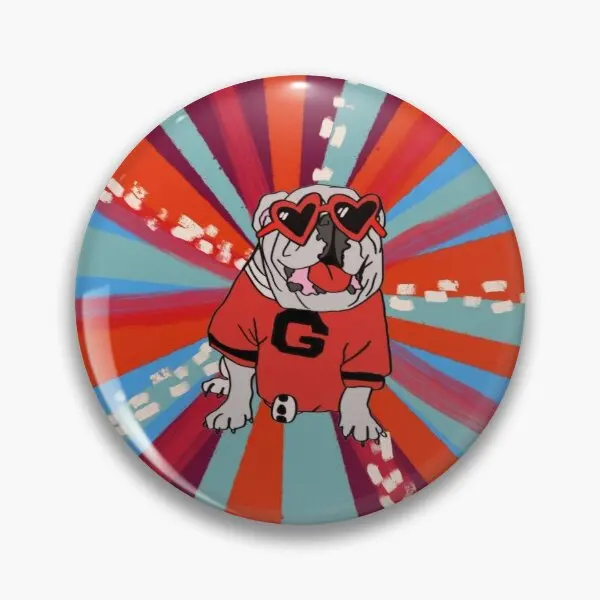 

Uga Dawgie Customizable Soft Button Pin Badge Metal Jewelry Women Funny Brooch Creative Gift Cute Hat Fashion Cartoon Decor