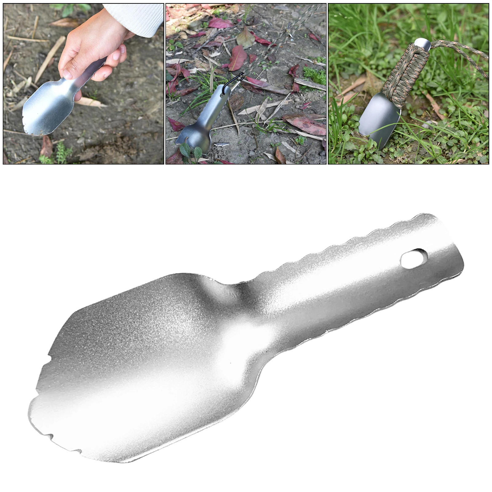 

Gardening Hand Shovel Compact Garden Tool Portable Camping Spade Handle Gardening Hand Tool