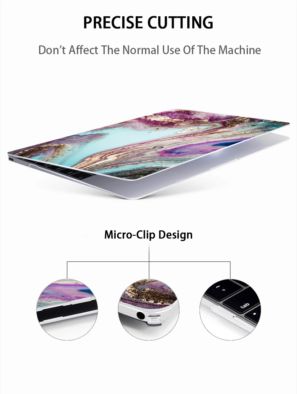 MTT чехол для Macbook Pro 13 15 с сенсорной панелью мраморный Жесткий Чехол для mac book Air Pro retina 11 12 13 15 дюймов чехол для ноутбука