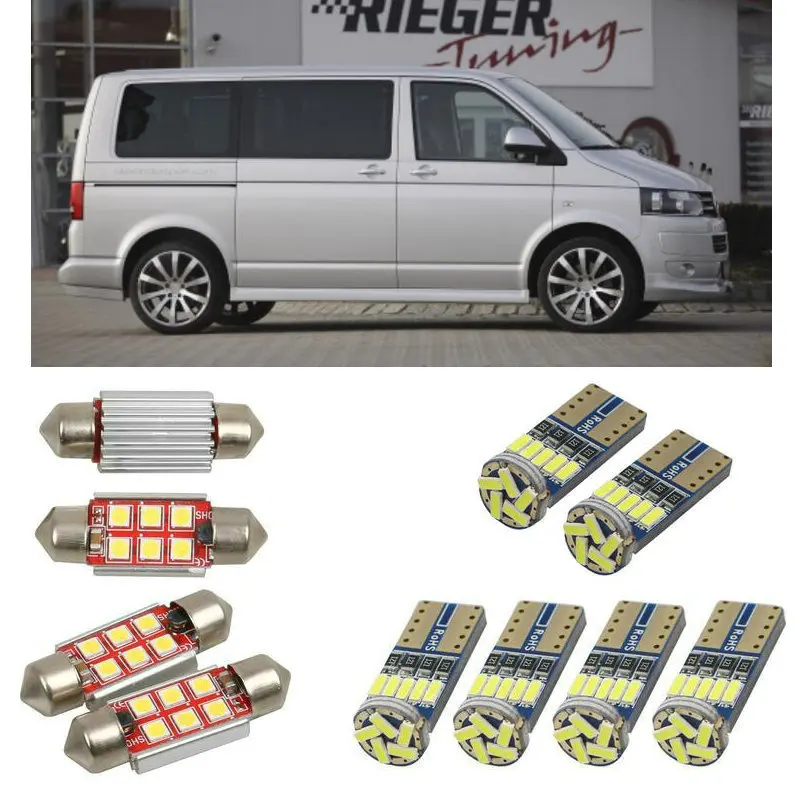 Внутренние светодиодные автомобильные фары для Volkswagen multivan T5 mk5 7HM 7HN 7HF аксессуары