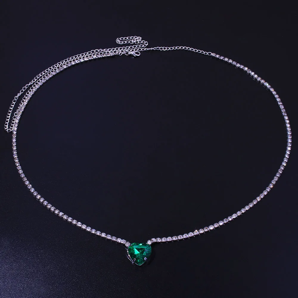 Сексуальные украшения Стразы для тела цепочка на талию в форме сердца женщин