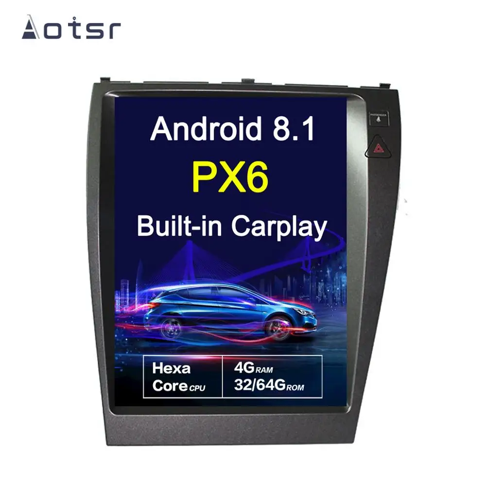 Новинка 12 1 DSP Android 8 GPS-навигация в стиле Тесла для Lexus ES ES200 ES240 ES300 ES350 2006 +