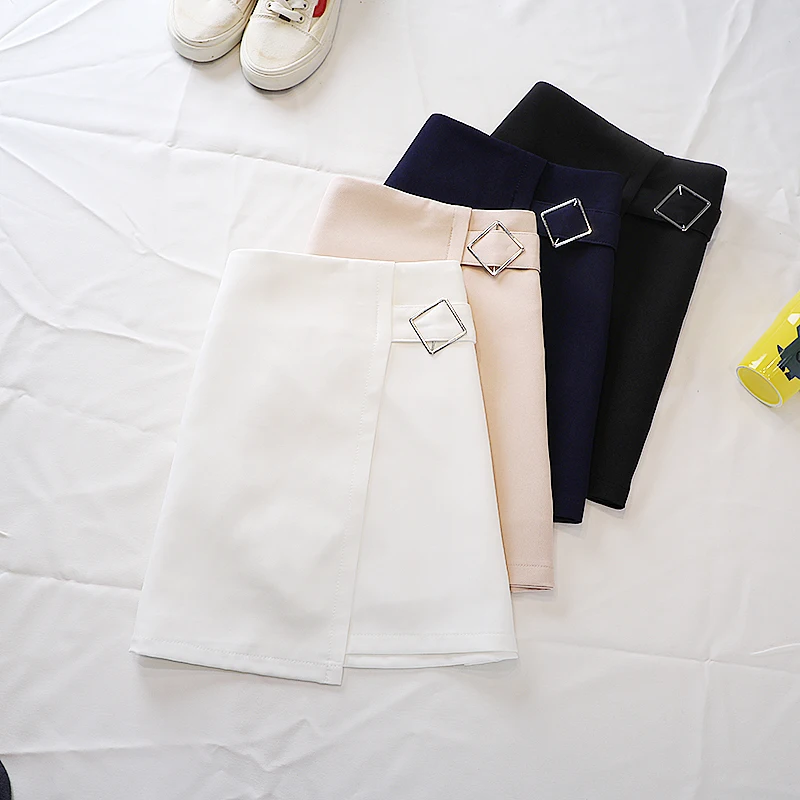 

Asymmetric Skirts Womens Summer High Waist Dropshipping Skirts Short Skirt Japanese Saias mini jupe courte sexy ultra moulante