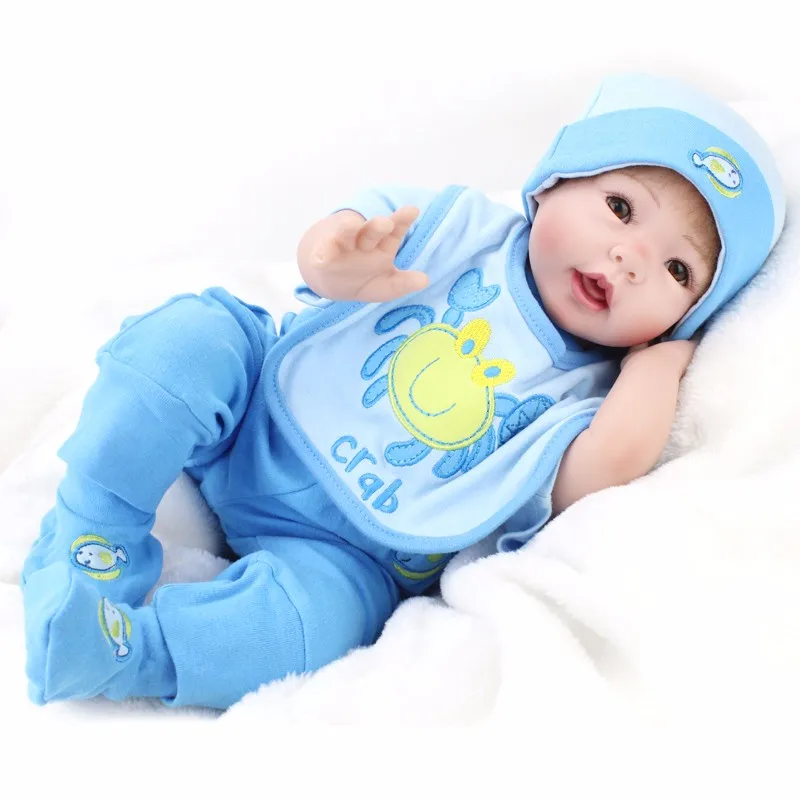 51 см кукла новорожденного ребенка DOLLMAI Горячая продажа игрушка силиконовые reborn