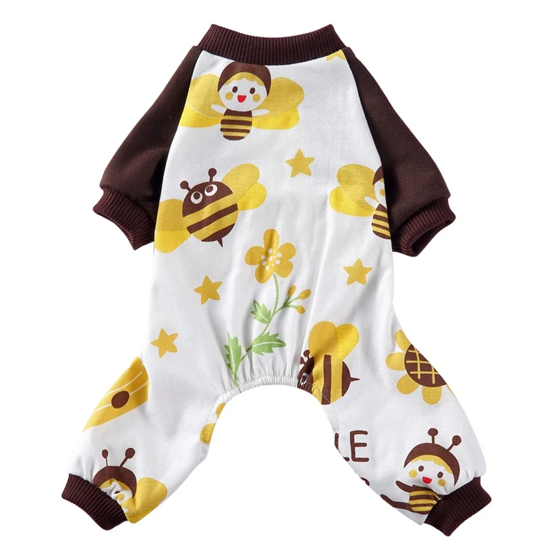 Пижама для собак с милым радужным принтом теплая одежда чихуахуа щенков