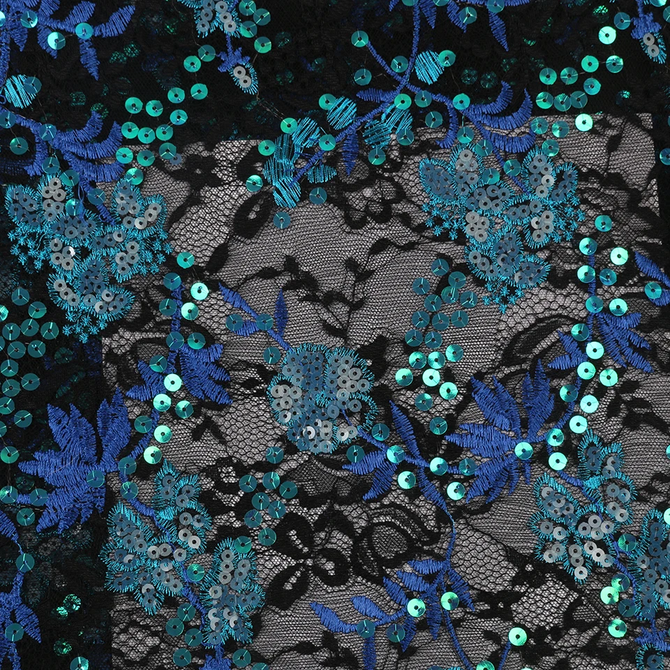 

Popular Sequins Lace Fabrics French Mesh Lace Fabric High Quality Sequence Fabrics Nigerian Net Lace for Wedding Party APW2991B