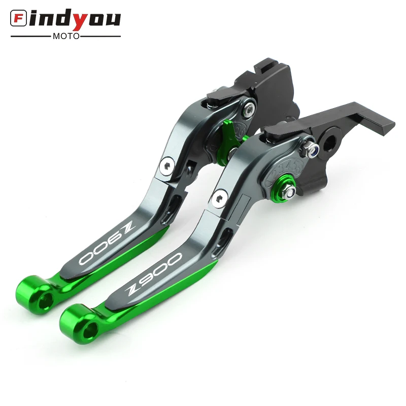 Регулируемые выдвижные мотоциклетные Рычаги сцепления с логотипом z900 z650 CNC для