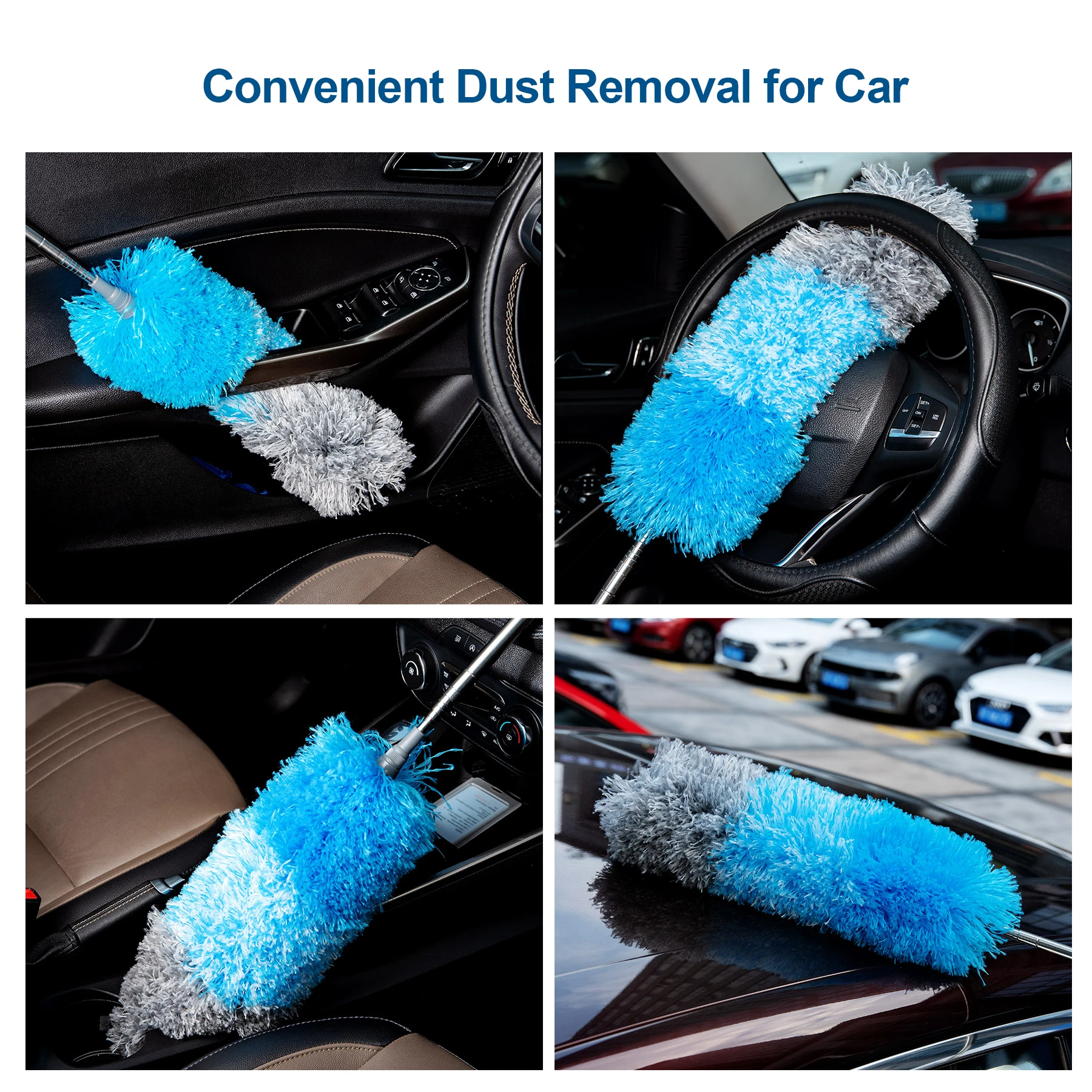 Тряпка из микрофибры с выдвижным стержнем телескопический тряпка для чистки