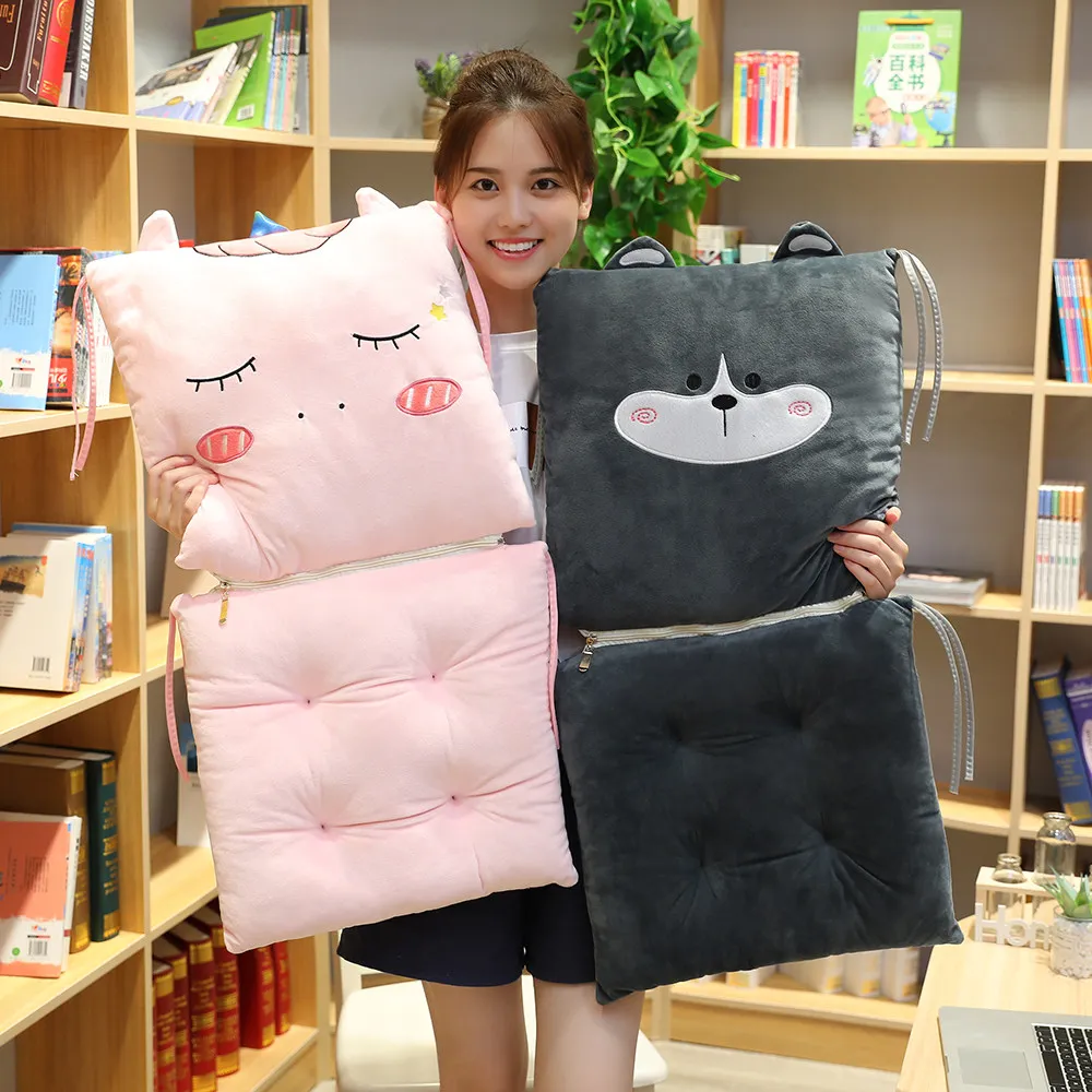 

Plush Animal Cushion Comfortable Chair Cushion Breathable Cushion Thick Plush Cushion Seat Cushion Home Decoration