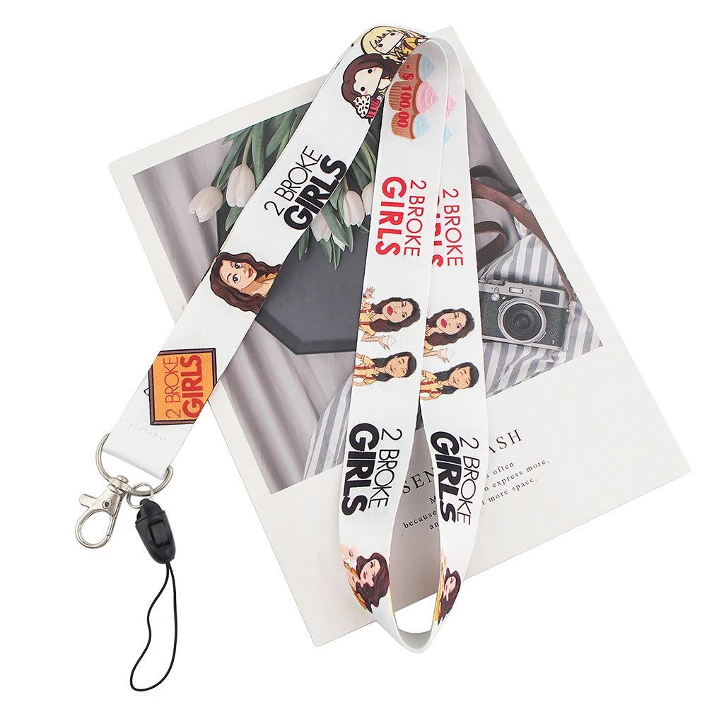 

24pcs/lot MD268 DMLSKY Cartoon Funny TV series Lanyard Keychain keys Badge ID Card Mobile Phone Rope Neck Straps Accessories
