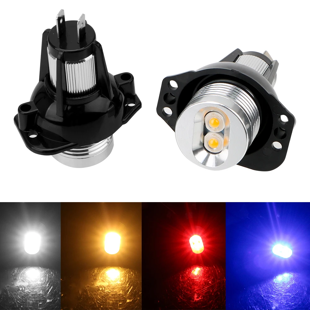 

LEEPEE Decorative Lights for BMW E90 E91 900lm Error Free Car Lamps Auto Fog Lamp 2pcs LED Angel Eyes Marker Light Bulbs