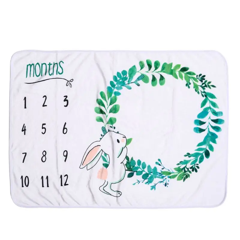

2020 Новое Детское одеяло для фотосъемки новорожденных с ежемесячной таблицей роста для девочек и мальчиков