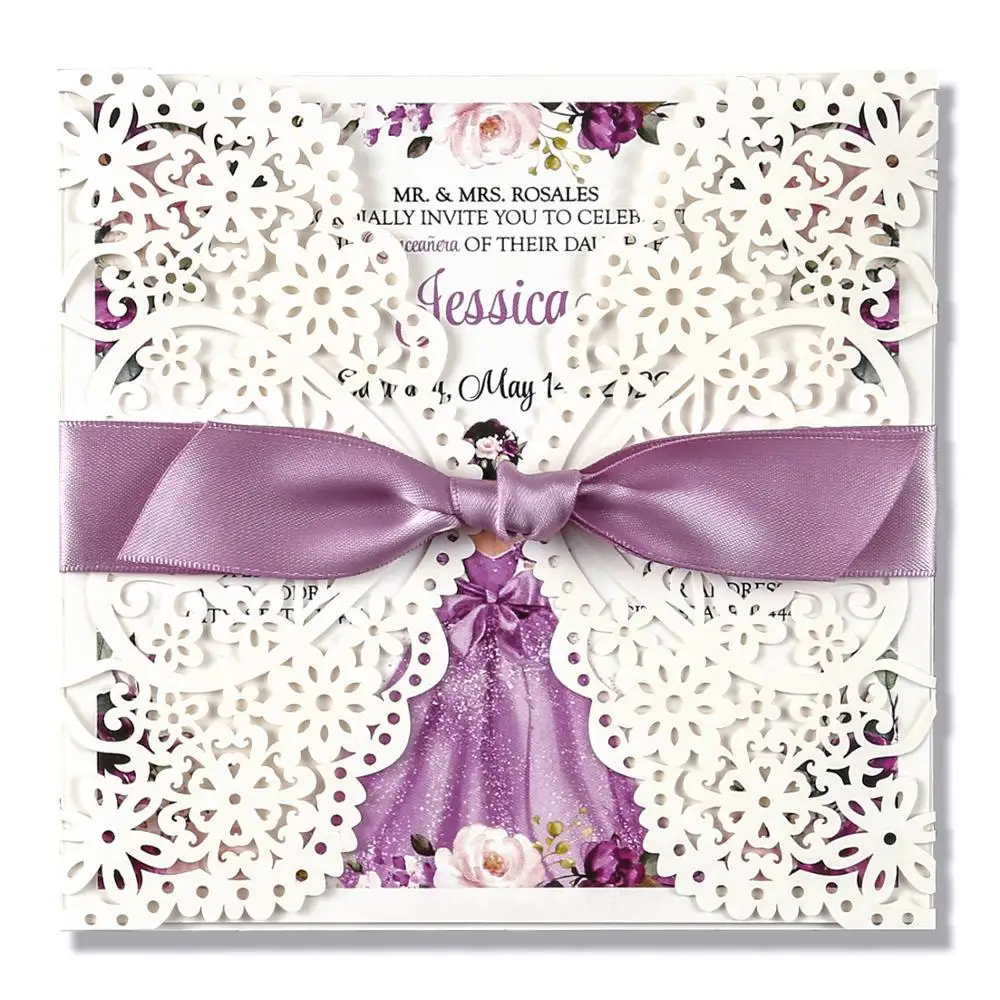 Квадратные свадебные пригласительные открытки для невесты детский душ день