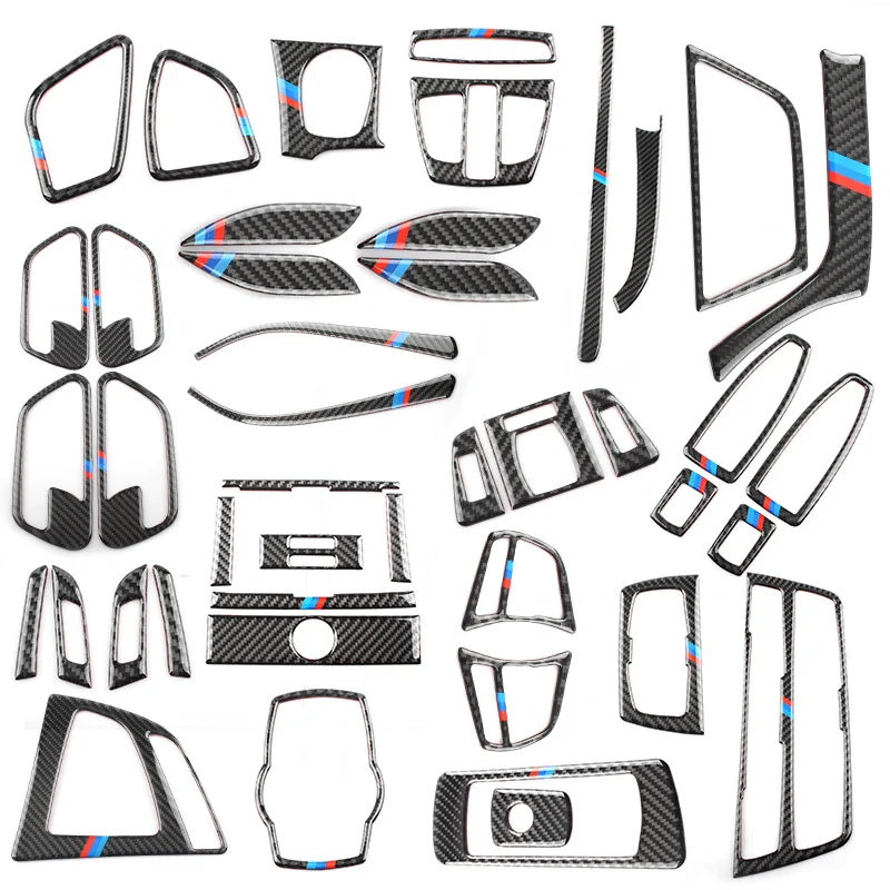 

For Bmw F30 F34 3 Series 320 Carbon Fiber Interior Car Styling Accessories Are Carbon Fiber Central Control Decorative Strips