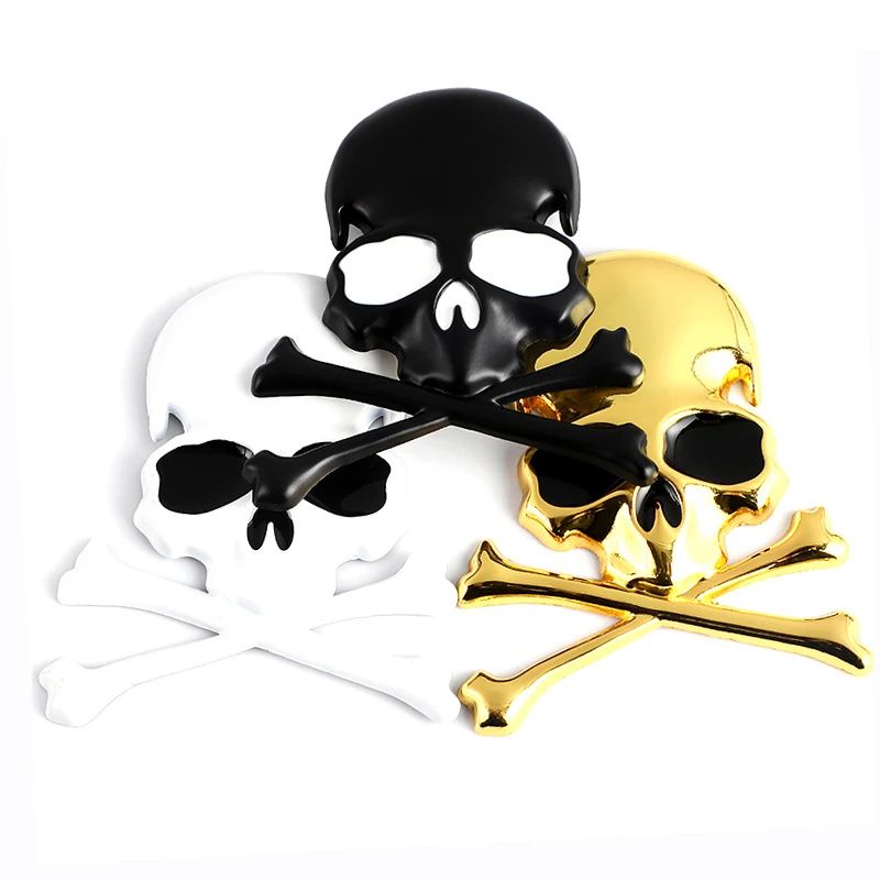 3d-наклейки в виде головы черепа для BMW Audi Ford Jeep Honda Volkswagen Mercedes Opel Dodge KIA