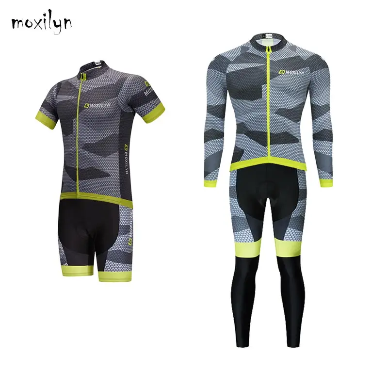 

Moxilyn Cycling Jersey Top Summer Short Sleeve Riding Bike Clothing MTB Mountainbike Ropa Ciclismo Men Bicycle Wear Black