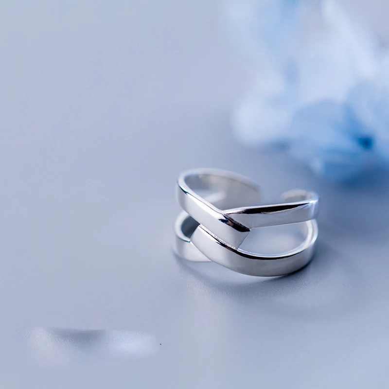 Trustdavis серебро 925 пробы модное в стиле панк с узлом коктейльное открытым пальцем