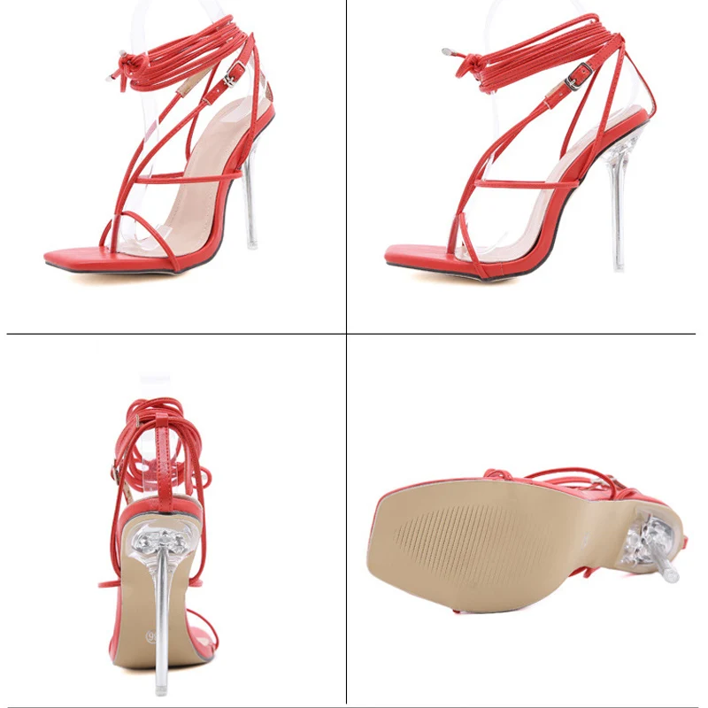 

Ankle Strap Sexy Sandals Golden High-heeled Sandals Women Summer Sandals for Women Thin High Heels Gladiator Sandal Female 2021