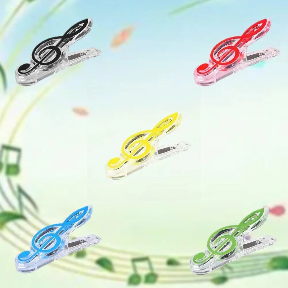 

5pcs Letter Paper Clip Piano Music Book Paper Sheet Supply For Piano Guitar Musical Folder Plastic Holder Violin Spring Not R4Y9