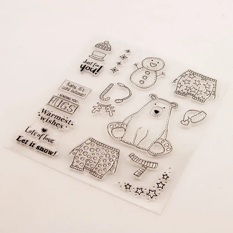 Милый Кот прозрачный чистый силикон штамп/печать для DIY Скрапбукинг/фотоальбом