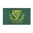 Ирландский Флаг серебристого цвета, ирландский флаг навсегда 150x90 см, 100D полиэстер, 3x5 футов, латунные люверсы, Односторонний Флаг на заказ