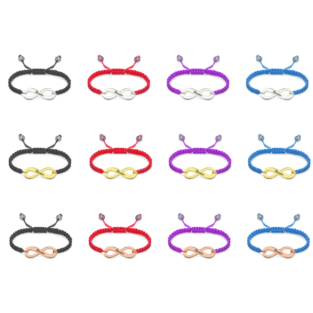 Браслет Sweey с гравировкой на заводе серебряный браслет символом бесконечности 925