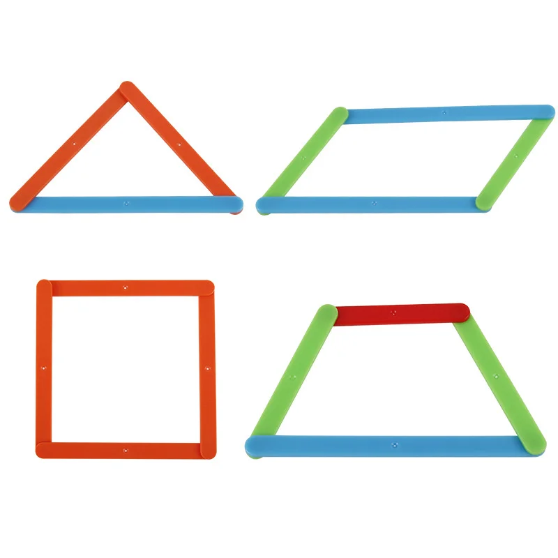 

50pcs Polygonal Stitching Strip Primary School Mathematics Activity Angle Polygon Parallelogram Teaching Aid