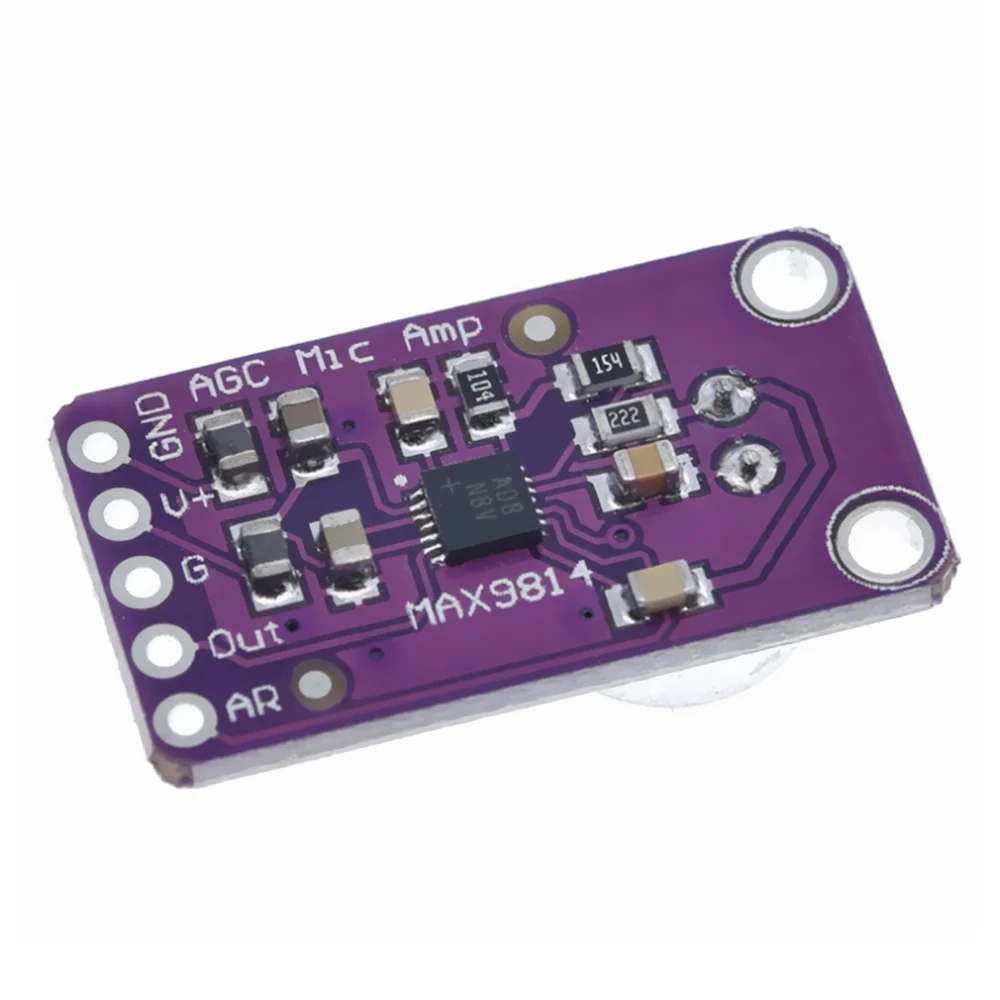 

1PCS Electronic Components Supplies MAX9814 High-Performance Automatic Gain Microphone AGC Audio Amplifier Module Board