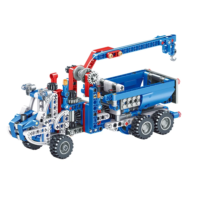 LEGOING грузовик кран город инженерный экскаватор составное здание блоки