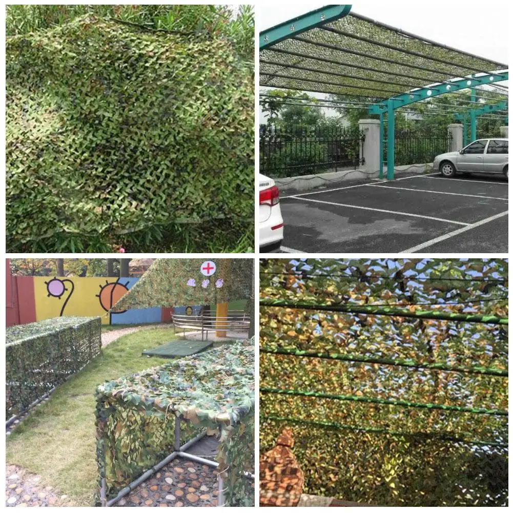 Anti UV Sunshade Cloth Net Woodland Camouflage Military Netting Army Camo Hunting Hide Camping Cover Garden Patio | Спорт и