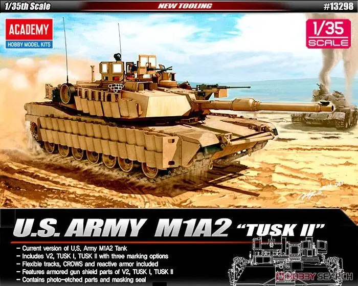 Академия AC13298 1/35 армия США M1A2 комплект модели TUSK II