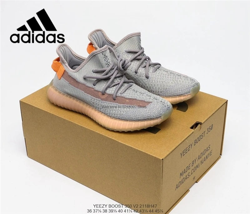 

Adidas Yeezy 350 Boost V2-Zapatillas deportivas acolchadas para hombre y mujer, calzado para correr, talla 36-45