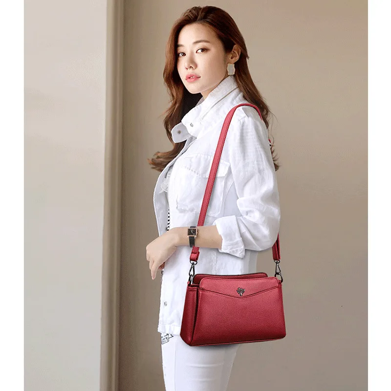 Сумки через плечо для женщин из мягкой кожи сумка 2019 Sac A Main люксовый бренд дизайн