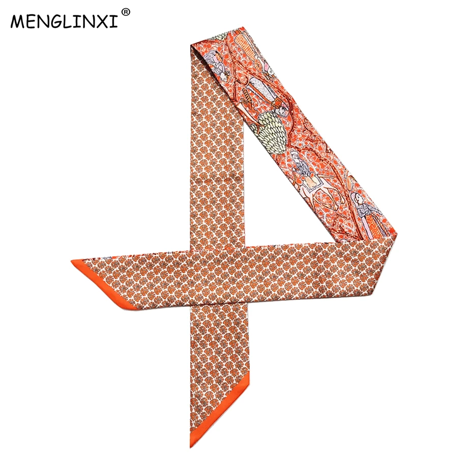 2021 новый дизайн роскошный брендовый обтягивающий шелковый шарф женская сумка