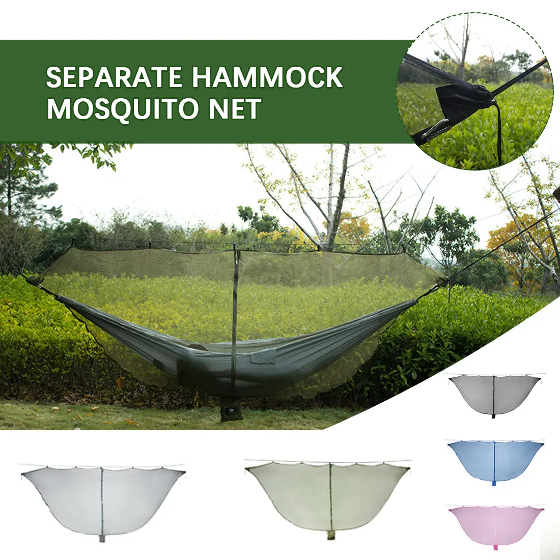 

Ultralight Portable Hammock Mosquito Net For Outdoor Nylon Material Anti-Mosquito Nets With Super Size