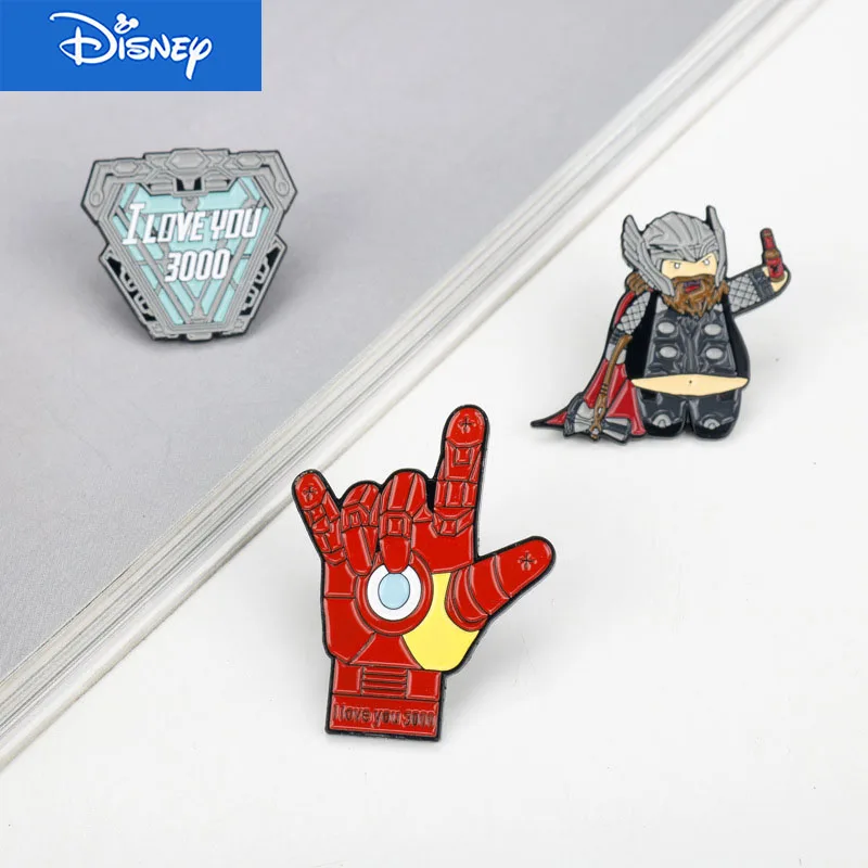 Металлическая брошь в виде героев мультфильма Marvel|Броши| |