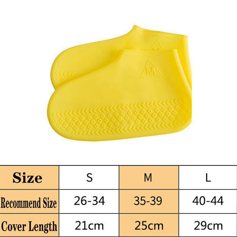 Водонепроницаемые ботинки из силиконового материала унисекс защита для обуви