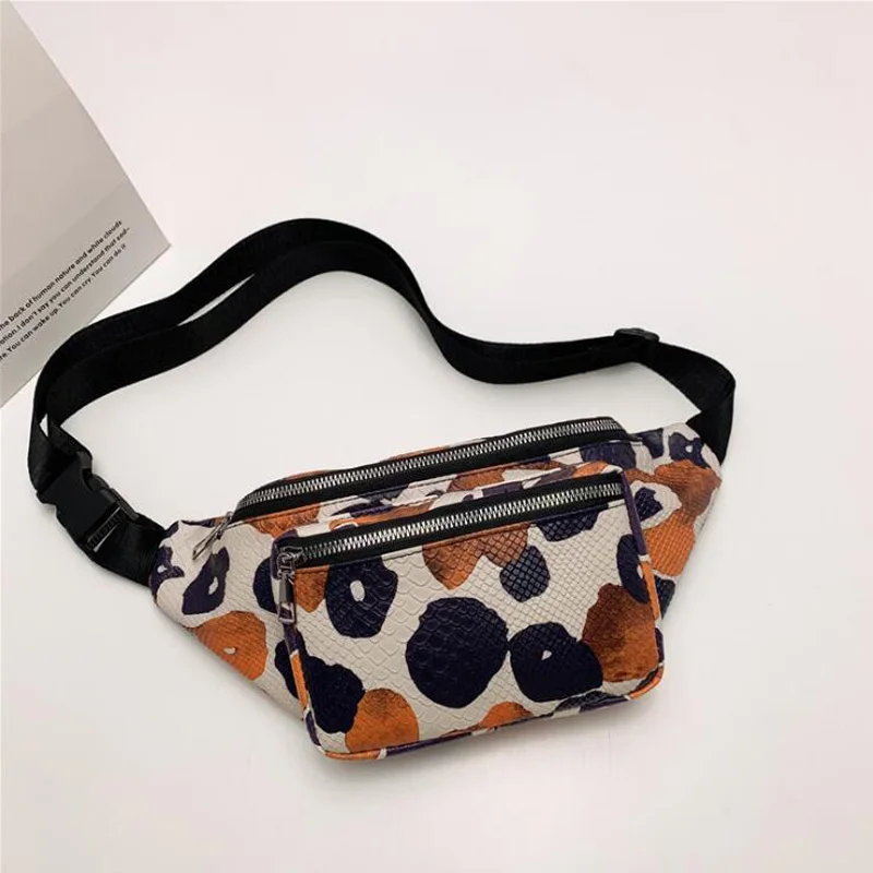 

New Waist Bags Women's Fanny Pack Pu Leather Shoulder Crossbody Chest Bag Fashion Female Belt Phone Purses